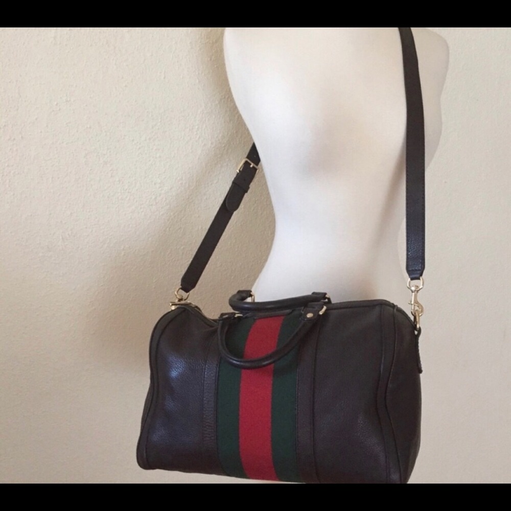 Gucci Boston Bag, Leather, Authentic